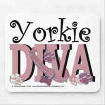 Yorkie DIVA Mousepads