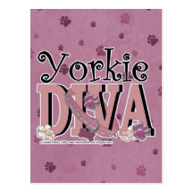 Yorkie DIVA Postcards