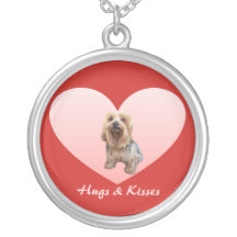 Yorkie Heart Necklace