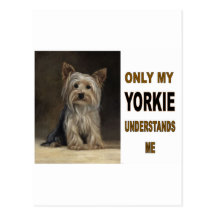YORKIE POST CARD