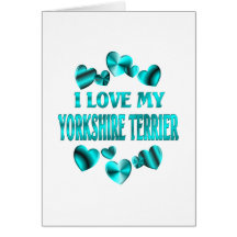 YORKSHIRE TERRIER Love Greeting Card