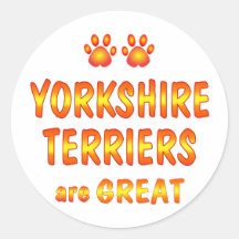 Yorkshire Terriers are Great Sticker