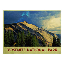 Yosemite Dramatic Sky Postcard