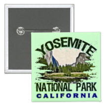 Yosemite National Park, California Pinback Button