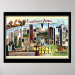 Yosemite national park Vintage Poster