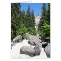 yosemite river rocks card