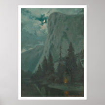 Yosemite Valley by moonlight, Calif. (1215) Print