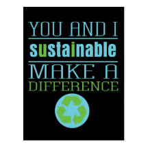 You and I Sustainable Postcard