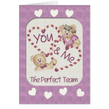 You and Me Greeting Card