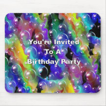 You're Invited To A Birthday Party Mouse Pads