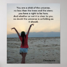 You are a child of the Universe Poster