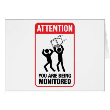 You Are Being Monitored - Office Humour Cards