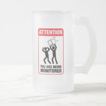 You Are Being Monitored - Office Humour Mugs