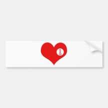 YOU ARE HERE - LOVE BUMPER STICKERS