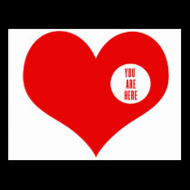 YOU ARE HERE - LOVE postcards