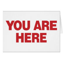 You Are Here - Red Card