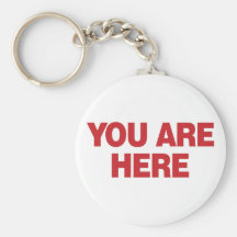 You Are Here - Red Key Chain