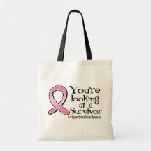 You are Looking at a Breast Cancer Survivor Bags