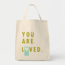 You are loved canvas bag
