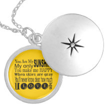 You Are My Sunshine Apparel and Gifts Personalized Necklace