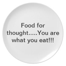 You are what you eat plate
