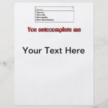 You Autocomplete Me Flyer