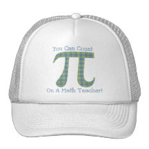 You Can Count on A Math Teacher Retro Plaid Mesh Hat