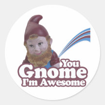 you Gnome I am Awesome Sticker