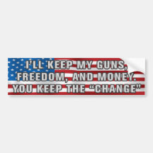 You Keep The Change Bumper Sticker