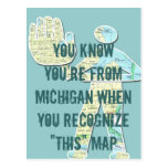 You Know You're From Michigan When You Recognise T Postcard