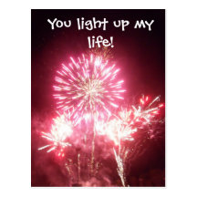 You light up my life! postcard