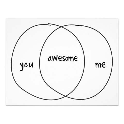 awesome venn diagrams you me awesome venn diagram 4 25x5 5 paper invitation card zazzle awesome venn diagrams you me awesome venn diagram 4 25x5 5 paper invitation card zazzle