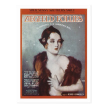 You Sunny Southern Smile Ziegfeld Follies Songbook Postcard