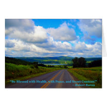 You take the High Road Greeting Card