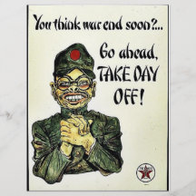 You Think War End Soon? Flyers