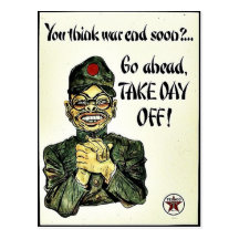You Think War End Soon? Postcards