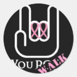 You Walk - You Rock Round Stickers