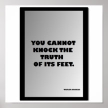 Youn cannot knock the truth of its feet posters