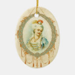 Young Girl Marie Antoinette Christmas Ornament