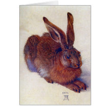 Young Hare by Albrecht Durer, Renaissance Art Card
