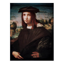 Young Man postcard