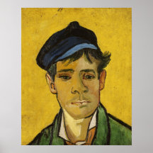 Young Man with a Hat, 1888 Print