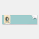 Young Marie Antoinette Butterfly Art Print Bumper Stickers