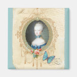 Young Marie Antoinette Butterfly Art Print Magnets