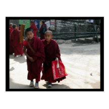 Young Monks, Dharamsala, India Postcards