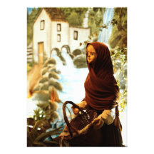 Young nordic girl custom invitations