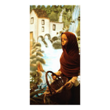 Young nordic girl photo greeting card