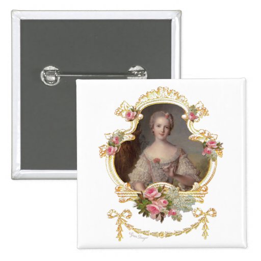 Young Princess Louise Marie of France Button Pin