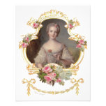 Young Queen Marie Antoinette Pink Roses Cards Invite