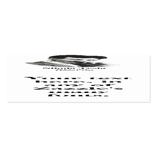 Young Tesla Bookmarks (business cards)